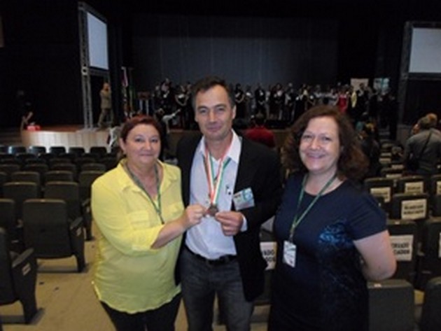 Diretora Neiva Dalla Vecchia, Enio e Bernadete Grein - Gerente Regional da EPAGRI de Mafra