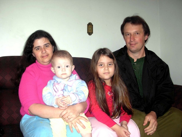 Professora Terezinha com sua família.