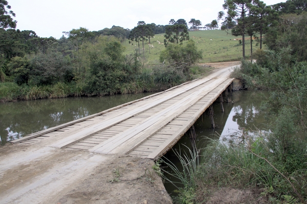 Interior - Ponte Bituva Grande - estrada geral acesso a Volta Grande e BR 280