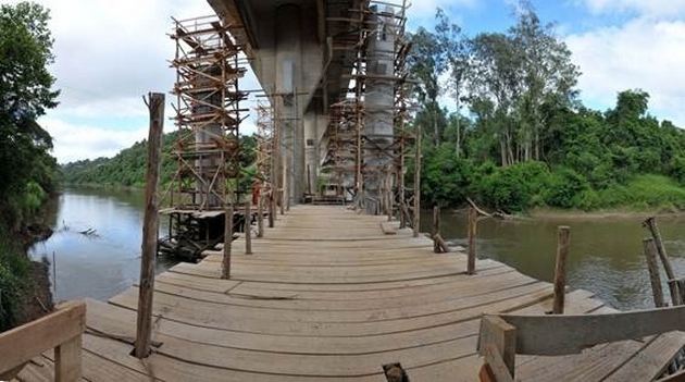 As obras de reforço da ponte vão aumentar a capacidade de carga