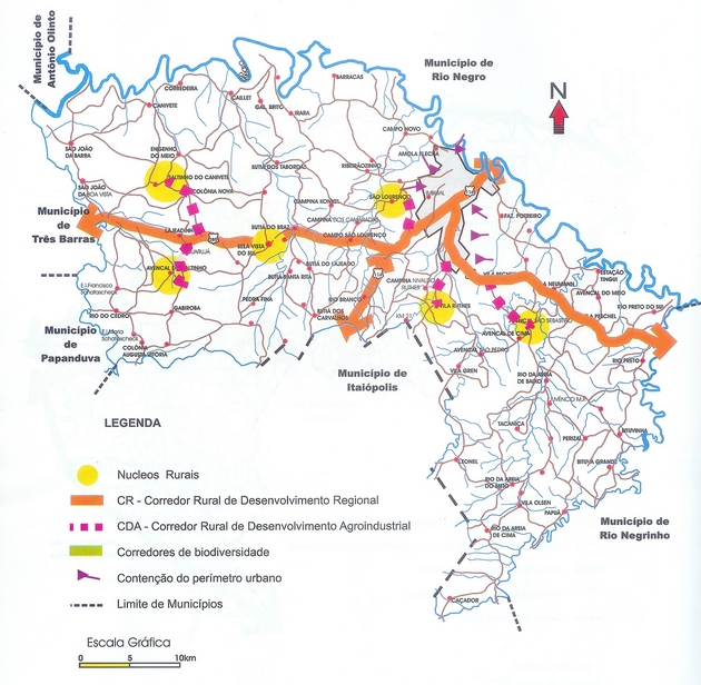 Mapa - area rural de Mafra