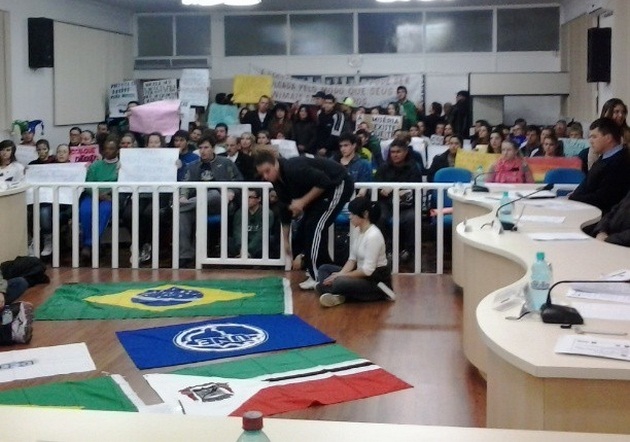 Segundo manifesto de Riomafra ocorreu nesta terça-feira na Câmara de Vereadores de Mafra