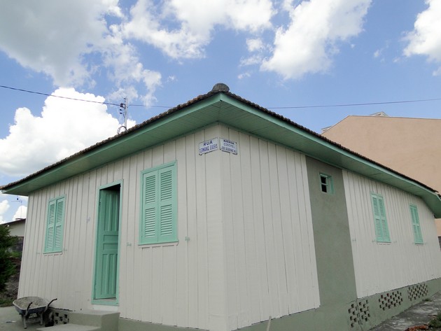 Doce Mãe - Casa doada por Anna Schreiner Baruffi, foi reformada com o apoio do povo de Riomafra