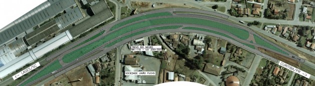 Obra do trevo de acesso a Rio Negro será finalizada no próximo mês