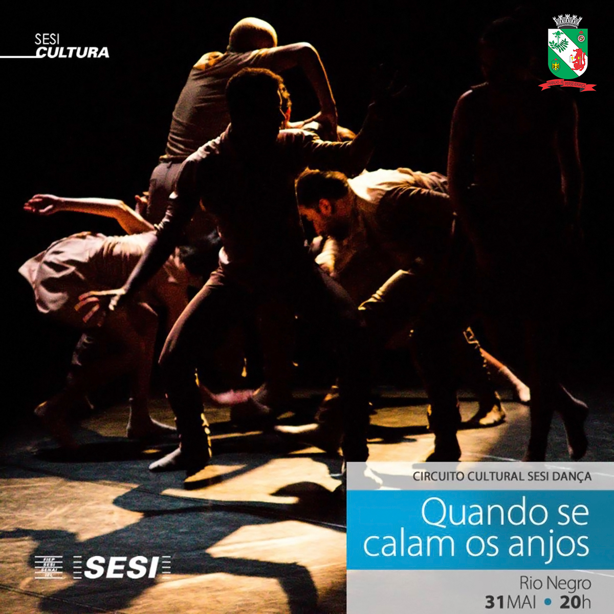 Rio Negro recebe o espetáculo de dança 'Quando se calam os anjos' no dia 31