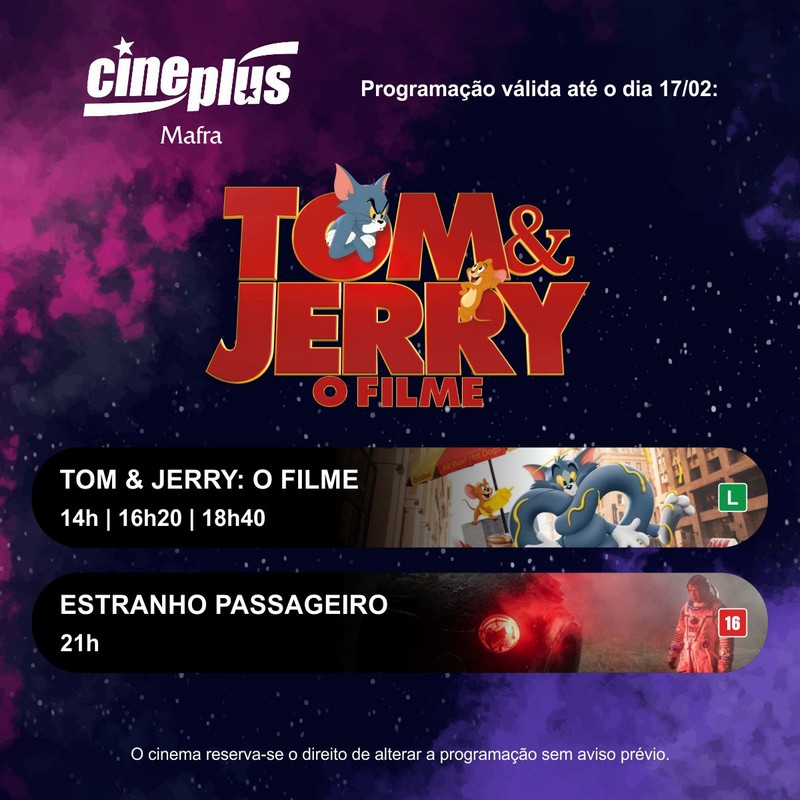Programação de filmes no Cineplus Emacite
