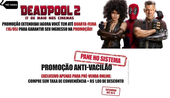 Aproveite a promoção Anti-Vacilão do Cineplus
