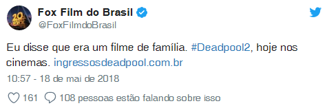 Classificação Indicativa para Deadpool 2 mudou para 16 anos