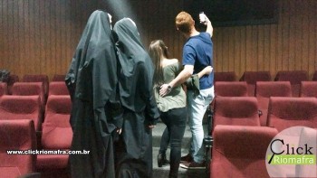 Cineplus Emacite recebeu a visita de dois Valak´s (A Freira) Foto Click Riomafra (15)