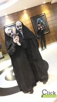 Cineplus Emacite recebeu a visita de dois Valak´s (A Freira) Foto Click Riomafra (17)