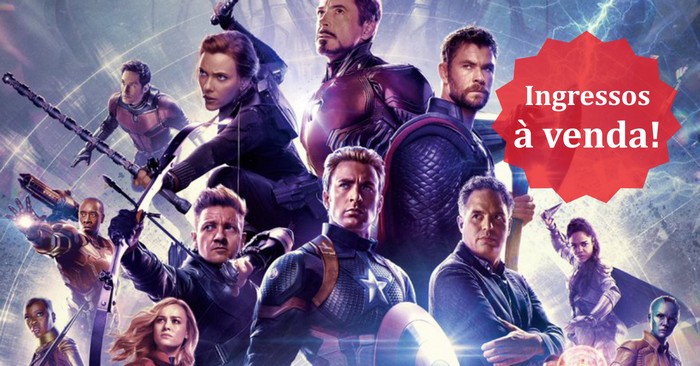 Vingadores Ultimato iniciada a venda de ingressos no Cineplus