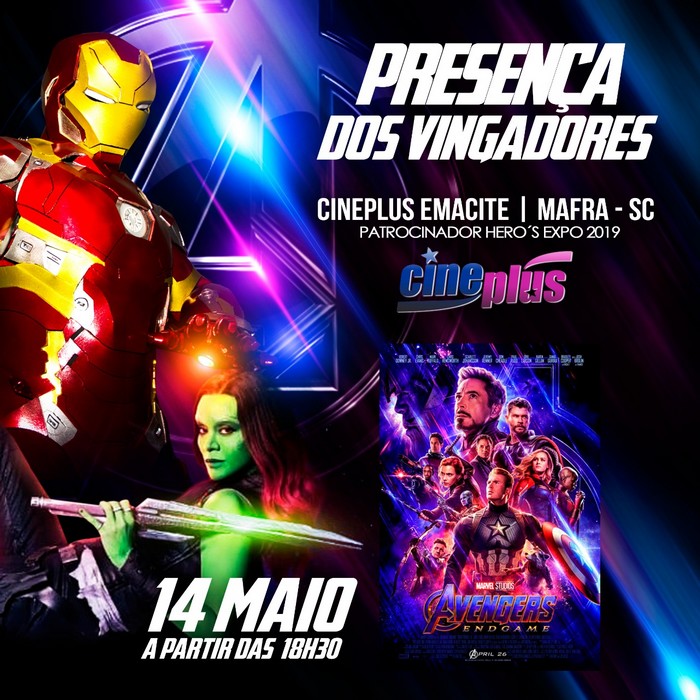 Cosplayers do Homem de Ferro e Gamora estarão no Cineplus Mafra (1)