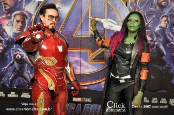 Fotos do Homem de Ferro e Gamora no Cineplus Emacite Click Riomafra (1)