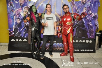 Fotos do Homem de Ferro e Gamora no Cineplus Emacite Click Riomafra (48)