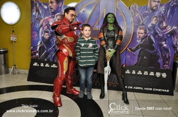 Fotos do Homem de Ferro e Gamora no Cineplus Emacite Click Riomafra (86)