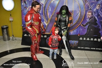 Fotos do Homem de Ferro e Gamora no Cineplus Emacite Click Riomafra (87)