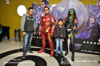 Fotos do Homem de Ferro e Gamora no Cineplus Emacite Click Riomafra (88)