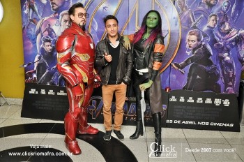 Fotos do Homem de Ferro e Gamora no Cineplus Emacite Click Riomafra (91)