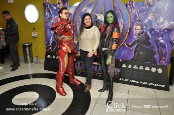 Fotos do Homem de Ferro e Gamora no Cineplus Emacite Click Riomafra (94)