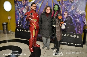 Fotos do Homem de Ferro e Gamora no Cineplus Emacite Click Riomafra (99)