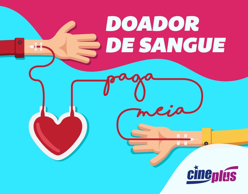 Doadores de sangue pagam meia-entrada no Cineplus