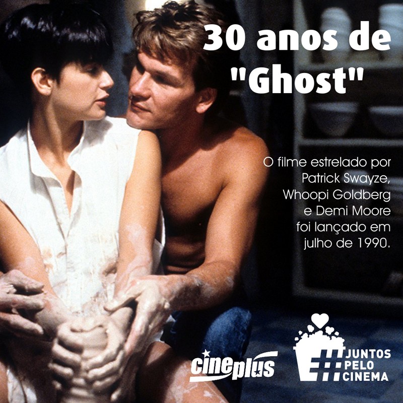 Ghost - do outro lado da vida  Patrick swayze, Ghost patrick swayze, Ghost  movies