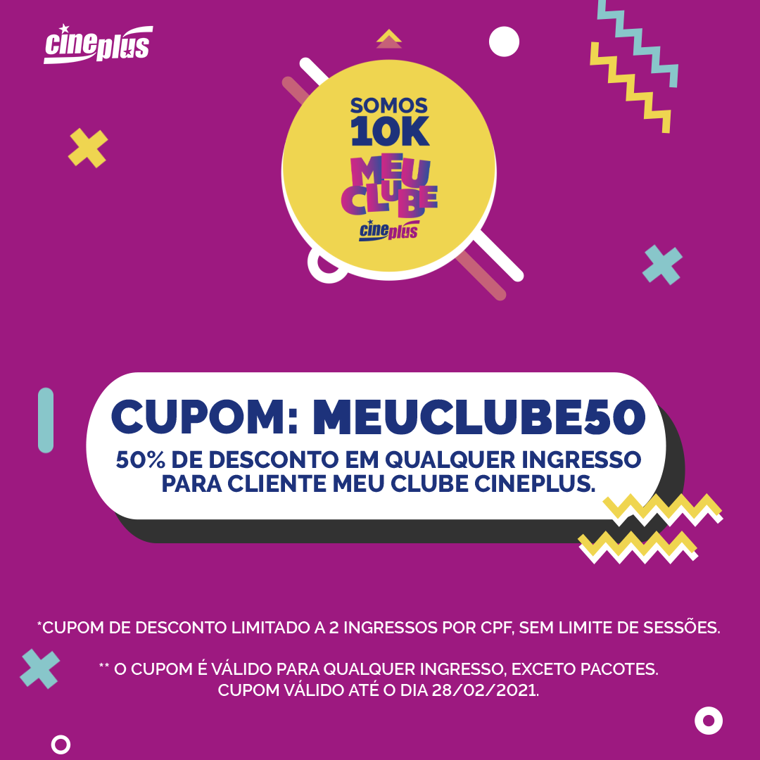 Cupom garante 50 de desconto na compra de qualquer ingresso no Cineplus