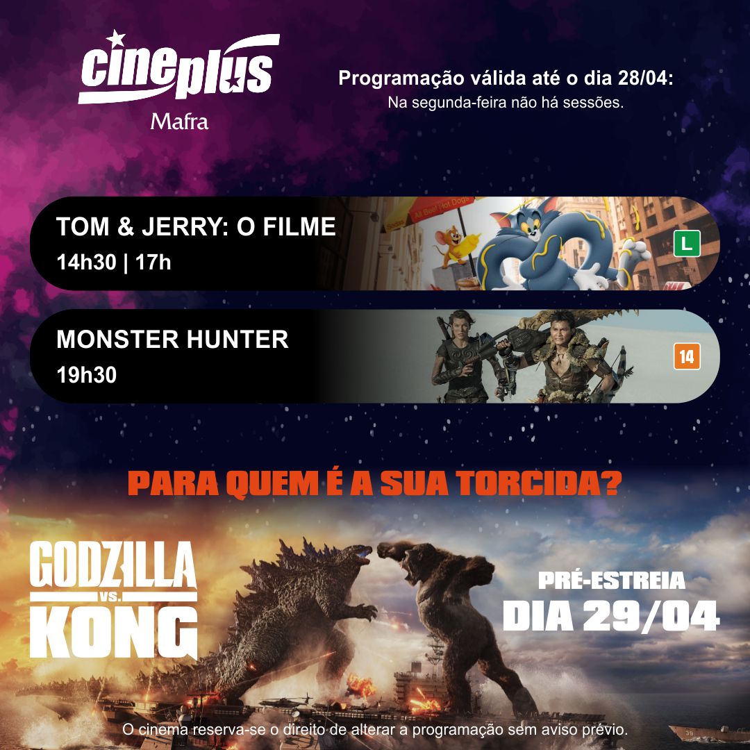 Cineplus Emacite reabrirá nesta terça-feira (dia 20)
