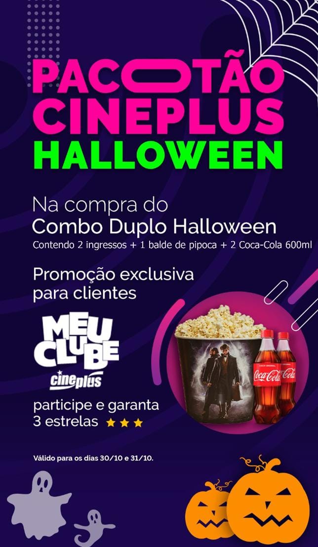 Um susto de vantagens! Ganhe 3 estrelas na compra do Combo Duplo Halloween