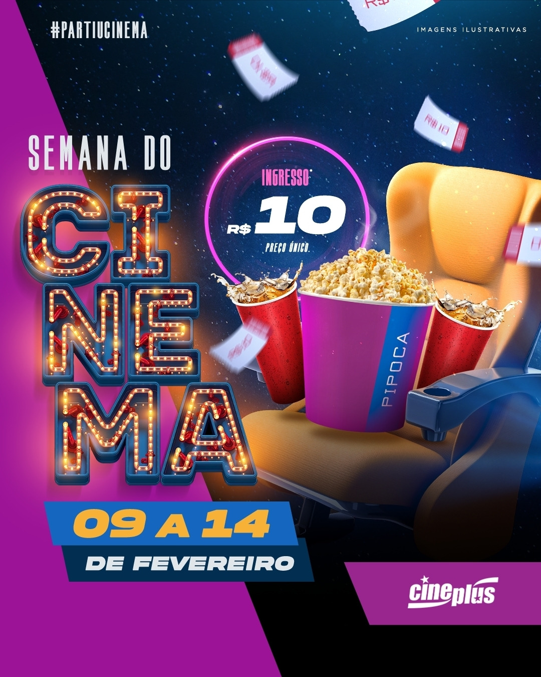 Até dia 14 todos pagam apenas R$ 10 no ingresso no Cineplus Emacite