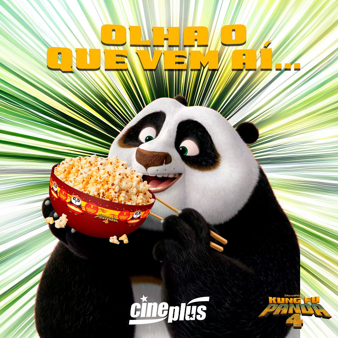 Cineplus terá o balde incrível de Kung Fu Panda 4