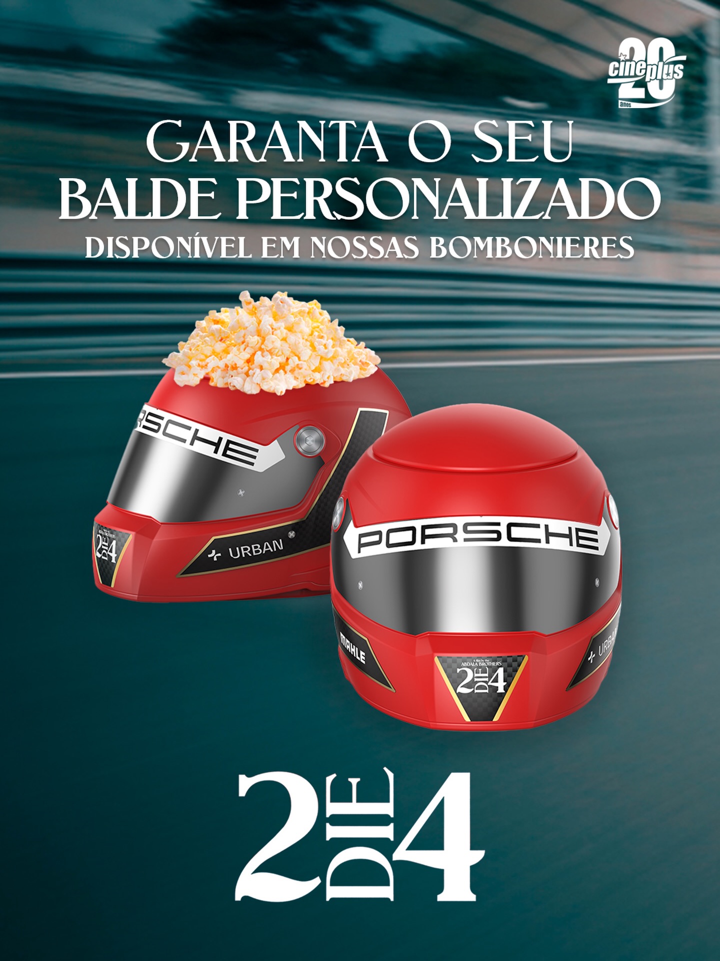 Capacete personalizado do filme 2DIE4 24 horas no limite