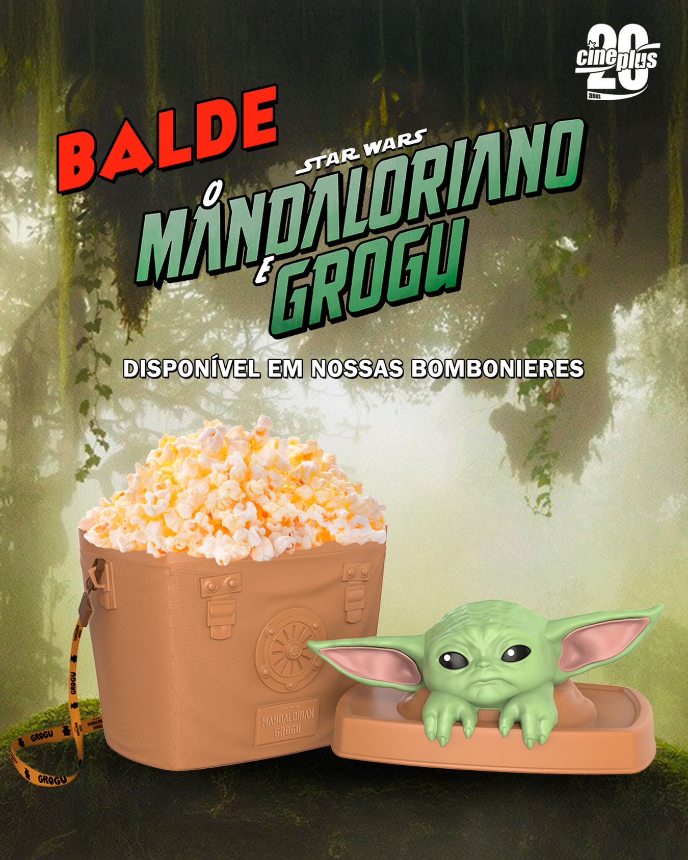 Cineplus possui balde especial do filme O Mandaloriano e Grogu