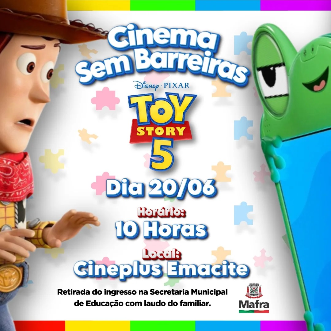 Cineplus Emacite tera Sessao Azul com o filme Toy Story 5