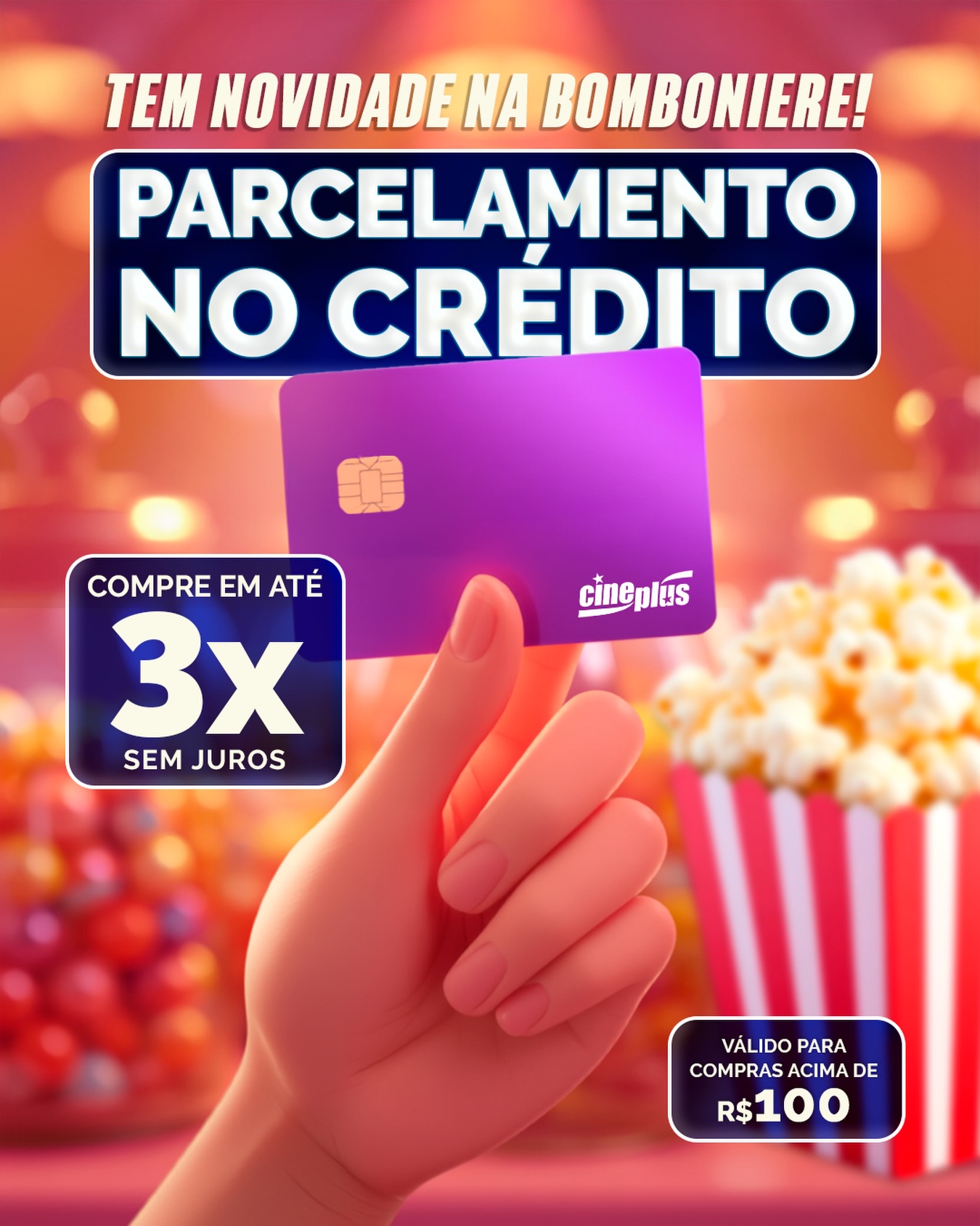 Agora e possivel parcelar suas compras nas nossas bombonieres