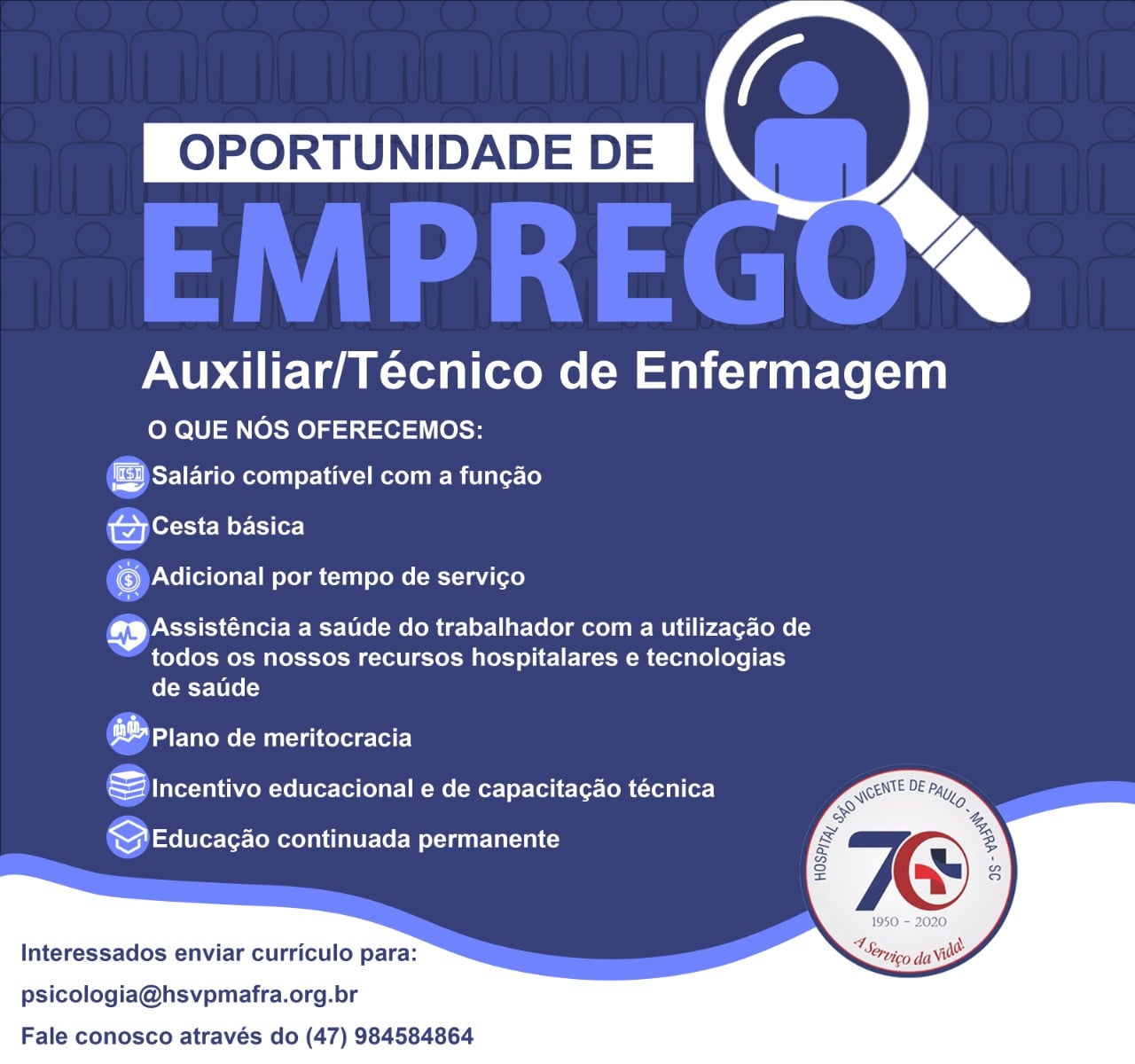 Hospital de Mafra contrata AuxiliarTécnico de Enfermagem