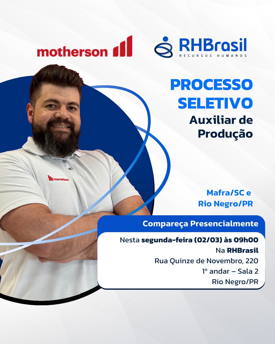 A Motherson PKC esta com vagas abertas para moradores de Mafra e Rio Negro