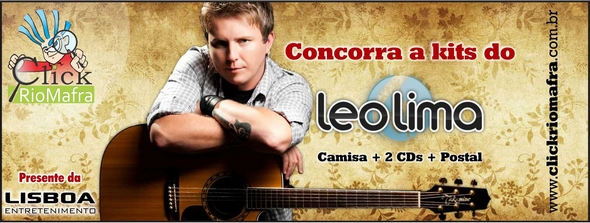 Cadastre-se e concorra a kits do cantor Leo Lima
