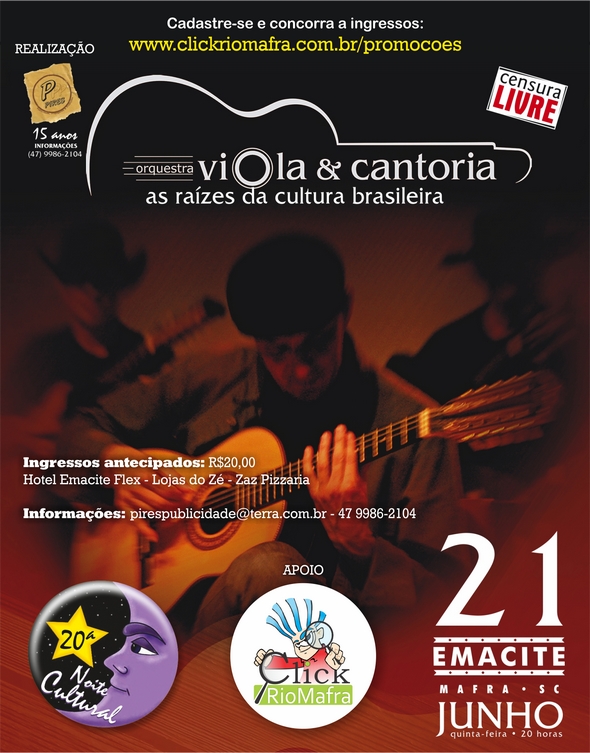 Concorra a ingressos para curtir a apresentação da Orquestra Viola & Cantoria