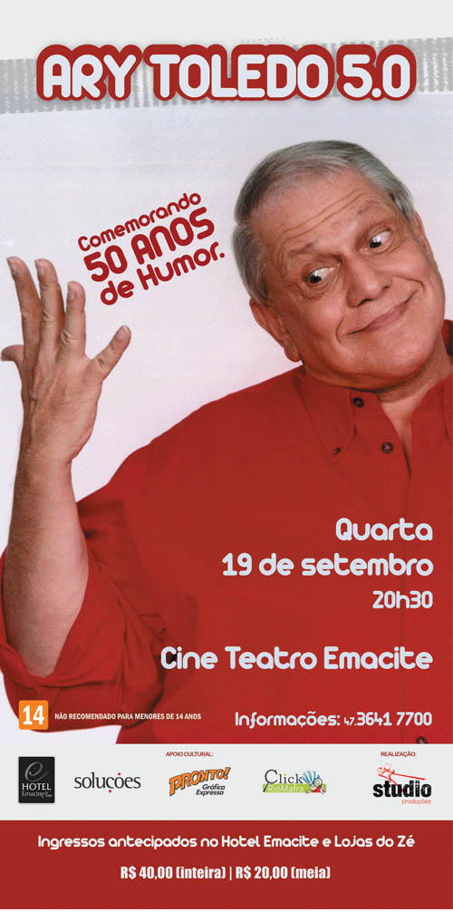 Show de humor com Ary Toledo em Mafra