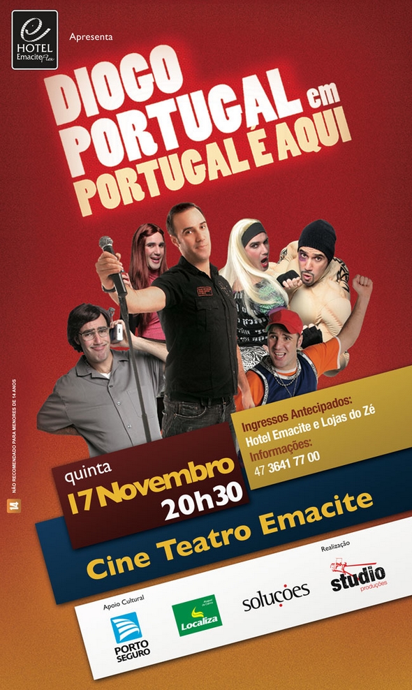 Show de humor com Diogo Portugal em Mafra