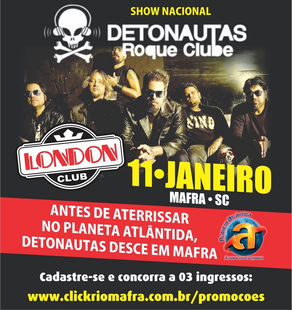 Show nacional com Detonautas em Mafra