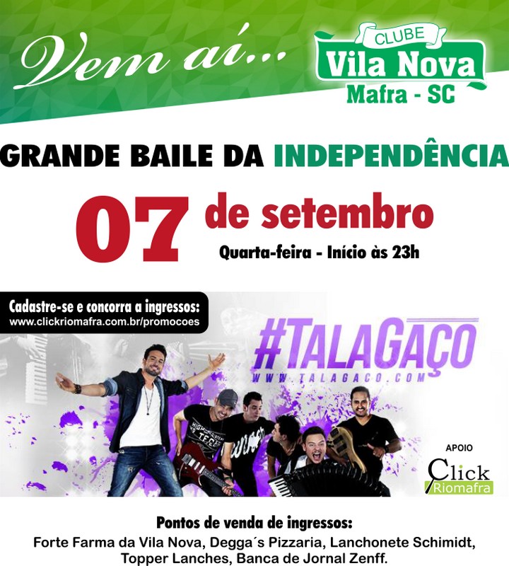Baile da Independência com o grupo Talagaço
