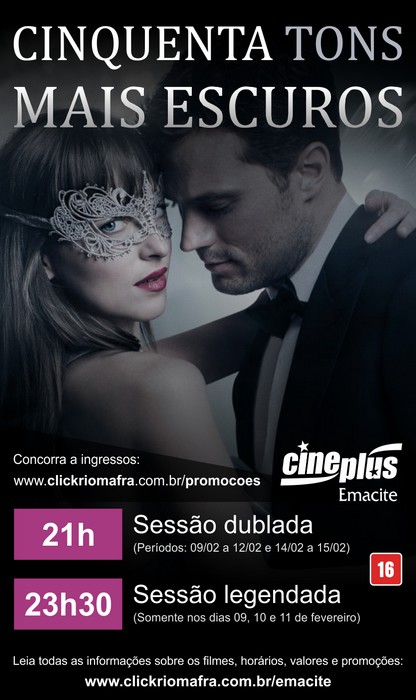 Em cartaz - Cinquenta Tons Mais Escuros