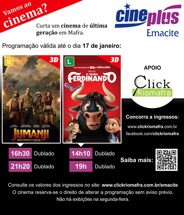 Jumanji e O Touro Ferdinando (09 jan 2018)