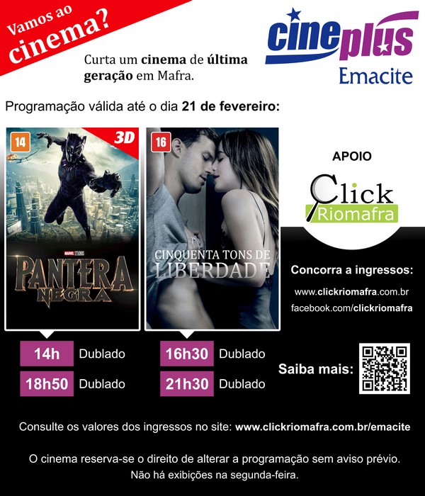 Concorra a ingressos para curtir o cinema na quarta-feira (dia 2102)