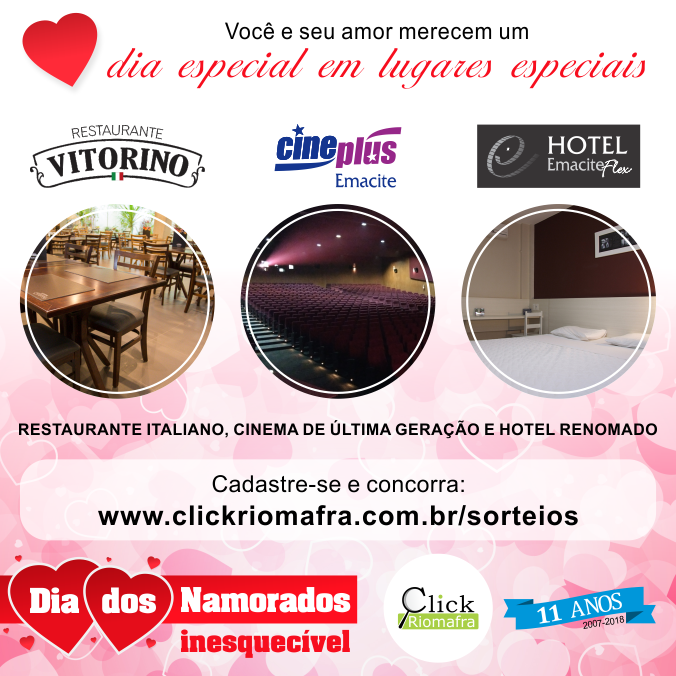 Dia dos Namorados inesquecível com jantar, cinema e hotel