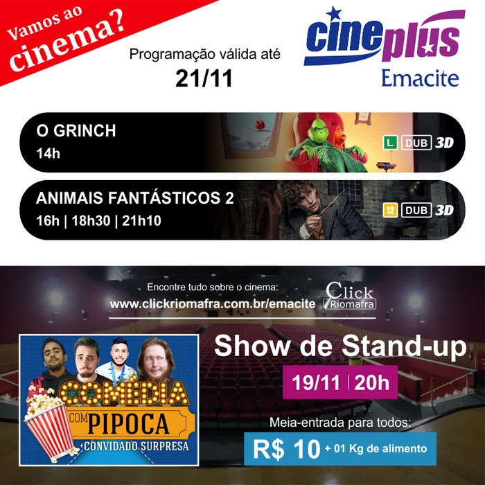 Concorra a ingressos para curtir o cinema na quarta-feira (dia 2111)