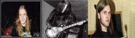 Da esquerda para a direita - "Dead" (Per Yngve Ohlin), "Euronymous" (Born Oystein Aarseth) e Varg Vikernes.