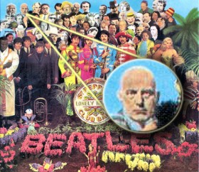 "Aleister Crowley na capa do álbum "Sgt. Pepper´s Lonely Hearts Club Band"-(BEATLES, 1967).
